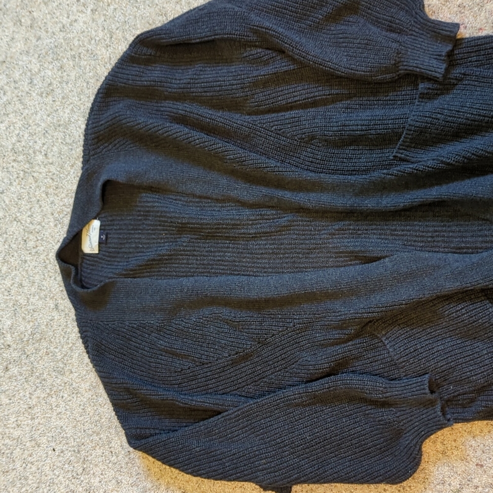 Long Dark Grey Cardigan Universal Thread